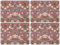 Pimpernel Strawberry Thief Red Tischunterlage 4 Stück (s)