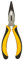 STANLEY 70-483 6'' Sturdy Steel Long Nose Plier Double Color Sleeve (Yellow and Black)