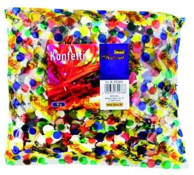 Idena Buntes Konfetti - 20x50g Beutel Fasching,Karneval & Co. (20)