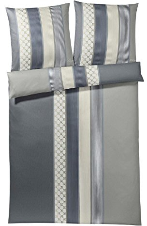 Joop! Bettwäsche Cornflower Stripe deep Coal 1 Bettbezug 140 x 220 cm + 1 Kissenbezug 70 x 90 cm