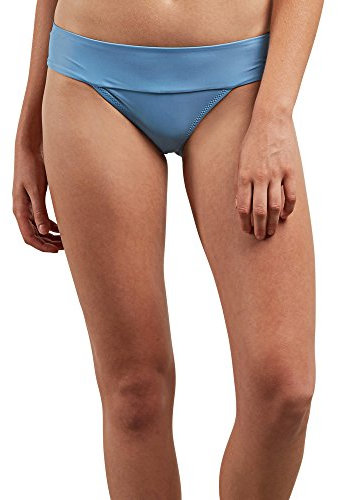Volcom Damen Women's Simply Solid Modest Bikini Bottom Bikinihose, Sandy Indigo, X-Small