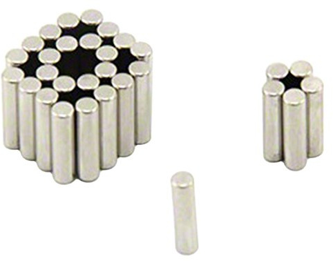 Diametral Magnetisierter N42 - Neodym - Magnet Für Künste, Handwerk, Modellherstellung - 3mm Durchmesser x 12mm Dicke - Packung von 200