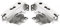 Qualtex Door Hinge Set For Bosch Fridge Freezers (1 Pair)