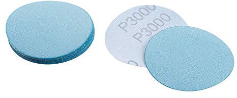 Altur Dischi abrasivi velcrati 75 mm per carrozzeria e ripristino fari, grane P500-P800-P1500-P2000-P2500-P3000, Confezione da 10 pz (P3000)