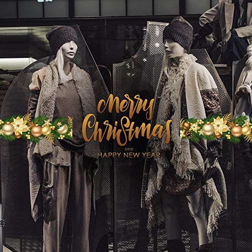 kina FVNT0012 Deko-Band für Weihnachten – Maße 130 x 30 cm – Vitrine Negozi, Stickers, Aufkleber, Weihnachten