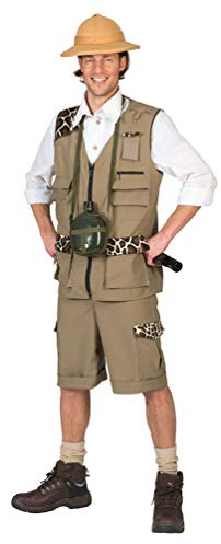 Karneval-Klamotten Safari Kostüm Herren Dschungel-Kostüm Wildhüter Kostüm für Männer