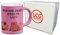 Beware Crazy Guinea Pig Lady Funny Novelty Pearl Glitter Novelty Gift Mug - Pink