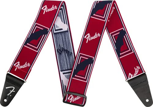Fender Weighless™ Monogram Strap - 2 Wide - Red/White/Blue, 0990686009