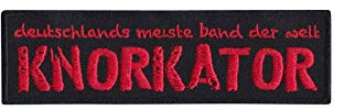 SigitasTrading Knorkator Deutschlands Meiste Band Der Welt Aufnäher Besticktes Patch zum Aufbügeln Applique