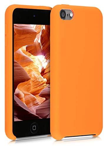 kwmobile Schutzhülle kompatibel mit Apple iPod Touch 6G / 7G (6. und 7.Generation) - Hülle Silikon gummiert - Cover Case in Fruity Orange
