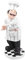 BESPORTBLE Koch Figuren Deko Küchenchef Figur Winkender Koch Bäcker Dekofigur Harz Skulptur Desktop Ornamente Küche Restaurant Dekoration Wohnzimmer Tischdeko Cafe Bäckerei Ornament