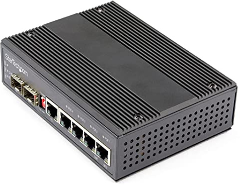 StarTech Industrial 6-Port Gigabit Ethernet Switch, TAA (IES1G52UP12V)
