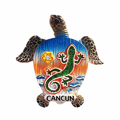 Cancun Mexico 3D-Kühlschrankmagnet, Souvenir, Geschenk, handgefertigt, Heim- und Küchendekoration, Cancun-Kühlschrankmagnet-Kollektion