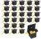 30 Pièces Boîtes à Chapeau de Graduation, Boîtes de Bonbons de Graduation, Boîte de Forme de Chapeau de Graduation, Graduation Boîte de Bonbons, Pour Les Décorations de Fête