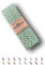 Sandras-Bastelladen Schrägband/Einfassband Baumwolle gefalzt 3m x 20mm - Vichy/Karo Muster 5007-Grün-Weiß