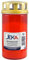 JEKA Grabkerze, Großbrenner rot, Thermo-Doppel-Deckel, Ebersbacher Kerze, 60 Std. Brenndauer, Ø 75 x H 150 mm, Unparfümiert, Container-Kerze, Rot