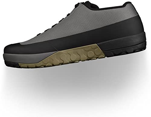 Fizik Unisex-Adult Gravita Versor Flat Mountain-Biking-Shoes, Grey/Mud, 39.5/40 EU