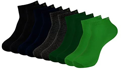 ONE STRANGE ROCK Herren Damen Sneaker Socken 5 Paar, Größe:43-46, Artikel:-701 dark forest