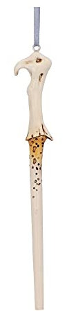 Nemesis Now - Adorno Colgante de Varita de Voldemort (15.5 cm), Color Crema - Magical, Dark, and Intricate - Harry Potter - Halloween - Resina - Hanging Ornament