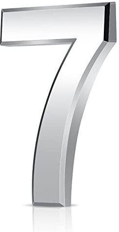 Vicloon Numero Civico, Numero Civico Segnale in ABS Acrilico, 3D Moderna Porta Numeri Segnaletica Targa Numeri Indirizzo Di Casa, 3 Pollici (7.5cm), Galleggiante Aspetto E Facile Da Installare