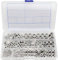 Bntaomle Edelstahlmuttern 2-56 3/8 Zoll-16 UNC Sechskantmuttern Sortiment Kit für Schrauben Bolzen - 280 Stück