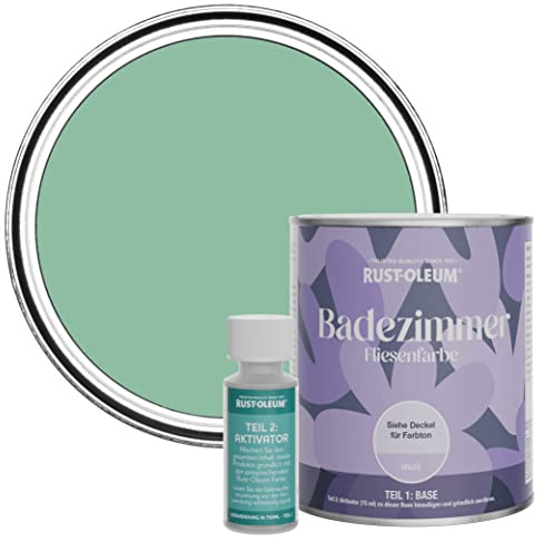 Rust-Oleum Green Water-Resistant Bathroom Tile Paint in Matt Finish - Wanderlust 750ml
