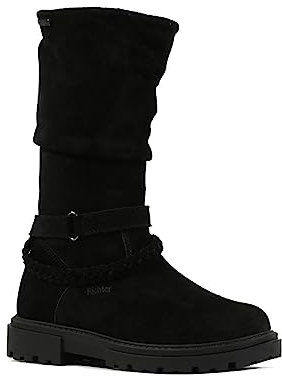 Richter Kinderschuhe Mädchen Schaftstiefel Schwarz Freizeit, Schuhgröße:37 EU