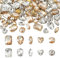 Cheriswelry 100 Stück Strasssteine zum Aufnähen, klares Glas, flache Rückseite, facettierte Kristall-Cabochons für Kleidung, Kleider-Verzierung, Topas & transparent