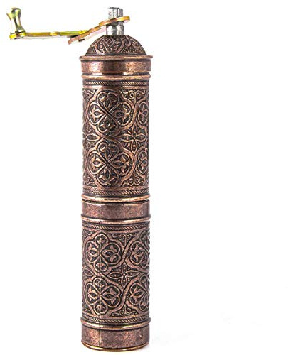Generic Copper Coffee Mill, Traditional Style, Authentic Coffee Experience, Large Size
