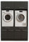 Laundreezy 2X Waschmaschinenschrank mit 2X Schrankaufsatz, Anthrazit - Waschmaschinen-Überbauschrank TÜV-Zertifiziert mit viel Stauraum - 135 x 200 x 67,5 cm (B/H/T)