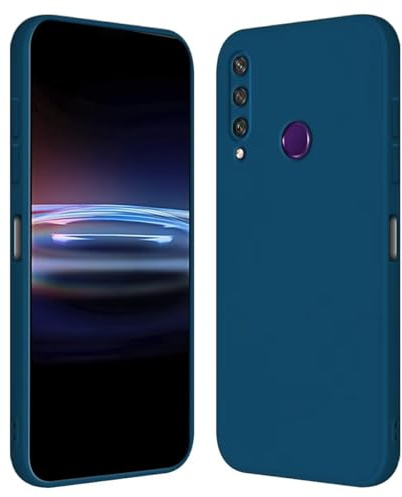 RankOne Hülle für Huawei Y6p (6.3 Inches) Weiche TPU Silikonhülle - Saphirblau