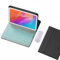 GUPENAA Funda con Teclado para Huawei Matepad 11.5 (2023), Contiene Ñ, 7 Colores Retroiluminados, Teclado Magnético Desmontable con Ratón Bluetooth,Blanco