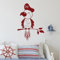 GRAZDesign Wandtattoo Pirat Papagei Kinderzimmer Junge Deko - Wandaufkleber selbstklebend - 41x30cm / weiss