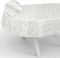 Wachstuch-Tischdecke Tischdecke abwaschbar Wachstuch Garten-Tischdecke Outdoor Indoor Oval 240x140cm Schnittkante Blätter Grau