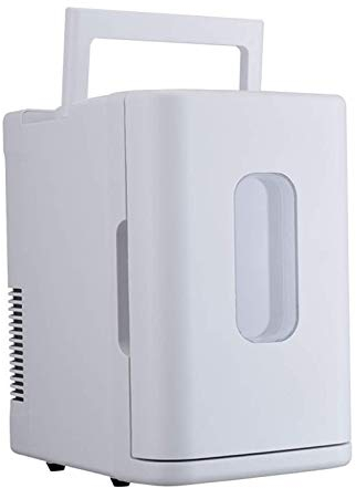 ABBNIA Nevera para Coche Mini Nevera Nevera para Bebidas Nevera pequeña de 10 L para Habitaciones, con Funciones de calefacción y refrigeración, para Coche doméstico (Blanco)