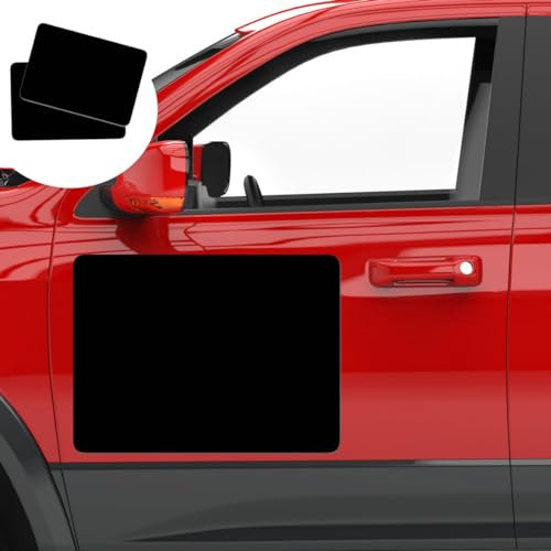 ANOER 2 Pack Blank Car Door Magnet Sticker, Rounded Corners Magnetic Vehicle Sign, Perfect Magnet for Car to DIY Advertise Business and Cover Company Logo, Personalized Magnet Decal, 24x18 inch Black