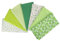 7 Stück Stoffpakete Patchwork, 50 x 50cm Stoff zum Nähen, Furoshiki Patchin, Baumwollstoff Meterware Stoffpaket, zum Nähen Quilten, DIY Handgefertigte, Baumwollgewebe Verschiedene Designs (Grün)