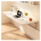 Wandklapptisch Holz Klappschreibtisch, Zusammenklappbar Make-Up-Schreibtisch, Floating Table An Der Wand Montierter Klapptisch, Für Home Office Garage Garten Waschküche(White,120*30cm/47.2*11.8in)