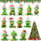 HGRGHH Weihnachtsschmuck 12Pcs Weihnachten Deko, 2D Elf Christmas Decorations, Weihnachtsbaumschmuck Acryl-Hängende Ornament, 2024 Lustige Christbaumschmuck für Zuhause Festliche Partys(B)