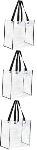 GALPADA 3 Pz Borsa da piscina trasparente borse da viaggio trasparenti borsa da viaggio trasparente makeup bag make up bag da spiaggia compatta per il trucco pvc