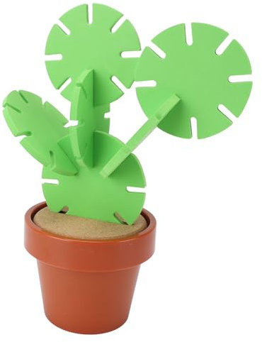 Dessous de Verre Amusants, Support de Tapis de Tasse en Forme de Cactus, Antidérapant, Isolant Thermique, Tapis de Tasse de Boisson pour la Décoration de la Maison, Décoration de