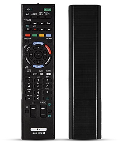 KooingTech RM-ED058 Remote, Remote Control Replacement, Black Remote Control for RM-ED058 TV