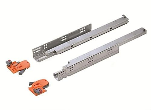REJS Soft Close Undermount Drawer Runner, 450mm Full Extension, 40kg Load Capacity, 3D Adjustment