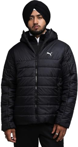 PUMA Mens Essentials Hooded Padded Jacket