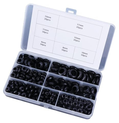 Rubber Wire Sleeves Assortment Rubber Grommet Set Electrical Conductor Sealing Ring Cable Protection Cable Duct Cable Seal