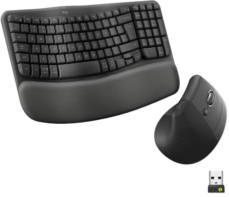 Logitech Wave Keys & Lift Vertical Mouse