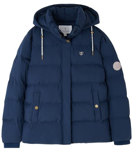 LightHouse Margot Women's Hip-Length Padded Coat - Eco-Friendly Fill - Water-Resistant - Adjustable Hood - Relaxed Fit - Zipped Pockets