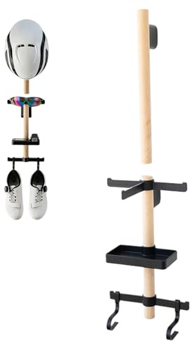 Soporte para Casco De Bicicleta para Pared,Organizador Multifunción | Organizador para Zapatillas De Ciclismo,para Gafas Zapatos Velocímetro Garaje Sala de Estar
