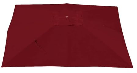 SMELEDFCFK 400×300cm Auvent De Rechange pour Parasol De Terrasse Rectangulaire Housse De Rechange pour Parasol Déporté 8 Baleines Toile De Parasol De Jardin(Burgundy)