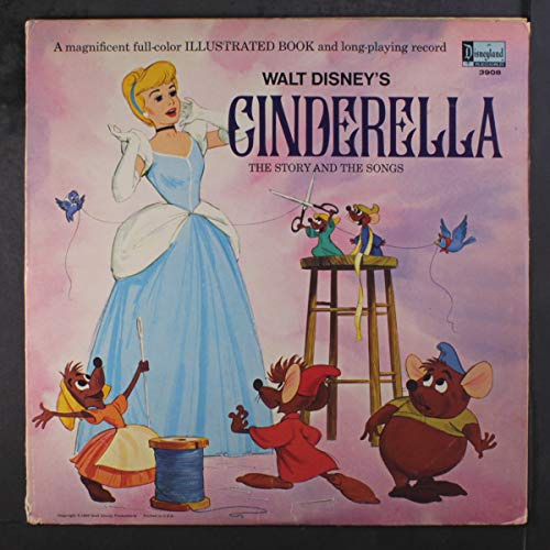 Cinderella / Walt Disneys Original Filmfassung / Die große Langspielplatte mit buntem Bilderbuch / gezeichnet von Walt Disney / Disneyland MA 9602 / 12 Zoll Keine